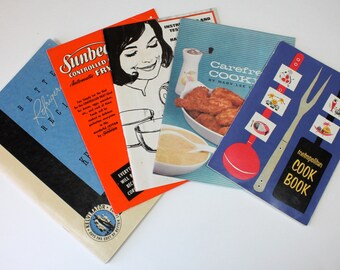 Mid Century Advertising Recipe Booklets: 1950s Cookbooks Lot