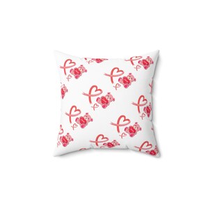 Cozy Spun Polyester Pillow, Home Decor Cushion, Soft Square Pillow, Living Room Accent, Bed Pillow Cover, Gift for Her