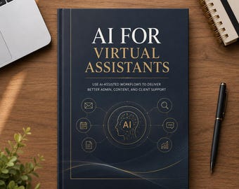 AI for Virtual Assistants | Ai Virtual Assistant Ebook, AI Workflow, PDF Digital Download