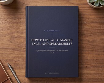 How to Use AI to Master Excel and Spreadsheets | PDF Ebook, Digital Download