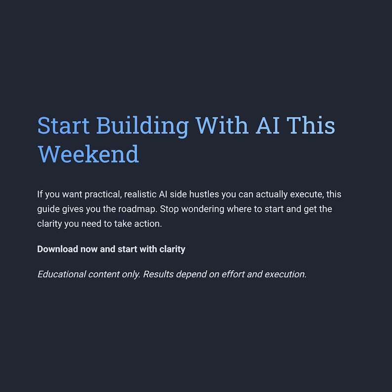 ChatGPT Side Hustles eBook: 12 AI Income Streams (Digital PDF Guide) image 11