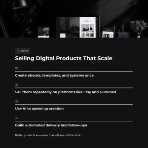 Passive Income Guide | 5 Online Side Hustles | Digital Products Affiliate Content | Beginner Plan | PDF Download image 6