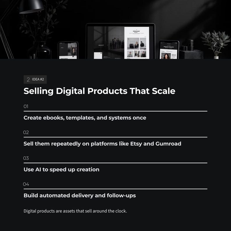 Passive Income Guide | 5 Online Side Hustles | Digital Products Affiliate Content | Beginner Plan | PDF Download image 6