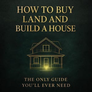 Land kaufen & Haus bauen, Bauträgeranleitung Schritt für Schritt, Bauplanung Checkliste, Digitaler Download PDF