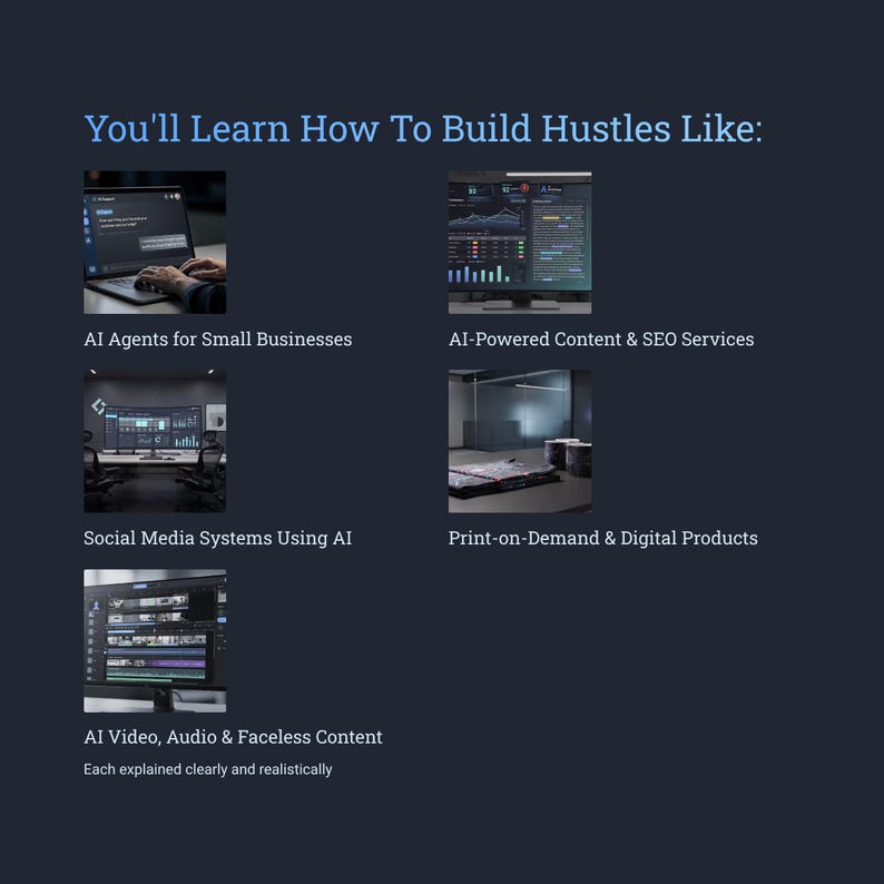 ChatGPT Side Hustles eBook: 12 AI Income Streams (Digital PDF Guide) image 7