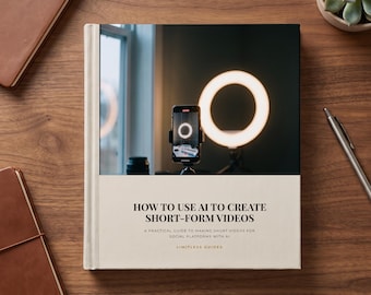 How to Use AI to Create Short-Form Videos | PDF Ebook, Digital Download