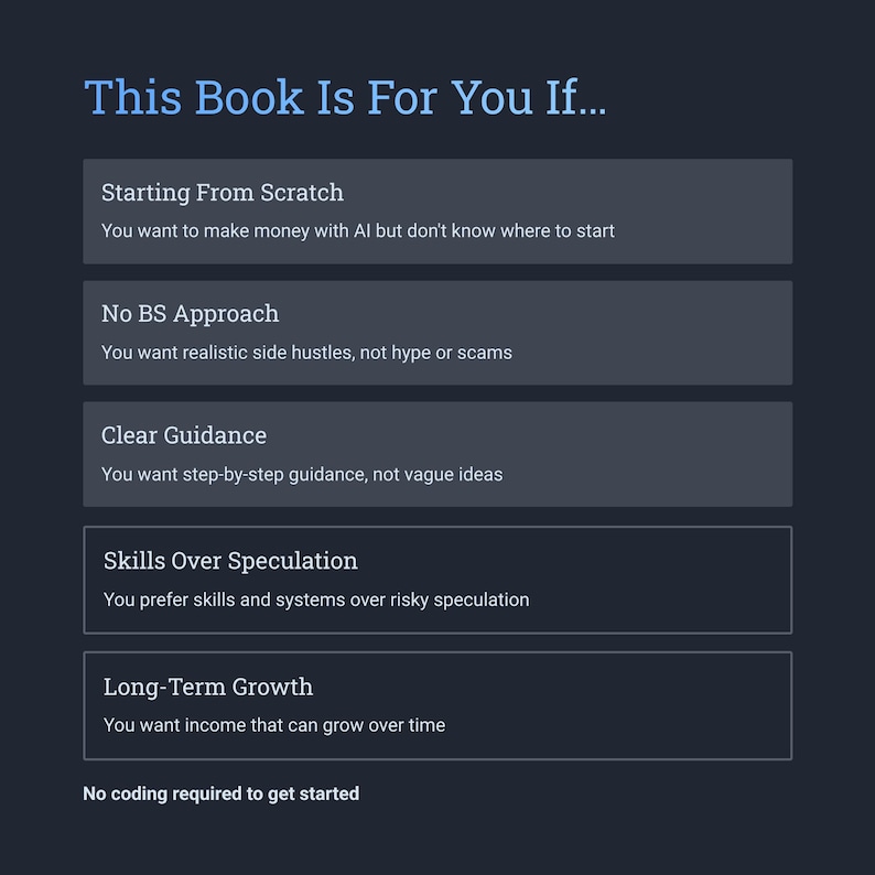 ChatGPT Side Hustles eBook: 12 AI Income Streams (Digital PDF Guide) image 4