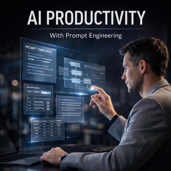 AI Productivity Guide | Prompt Engineering for Workflows | Automation Systems | Time Management | Content Creation | Digital PDF
