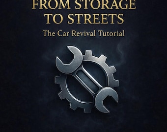 Guide de restauration de voiture pour débutants, outils de planification de projet DIY, pièces et budget, manuel étape par étape, PDF numérique