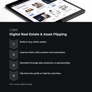 Passive Income Guide | 5 Online Side Hustles | Digital Products Affiliate Content | Beginner Plan | PDF Download image 9