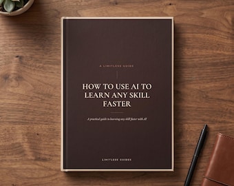 How to Use AI to Learn Any Skill Faster | PDF Ebook, Digital Download