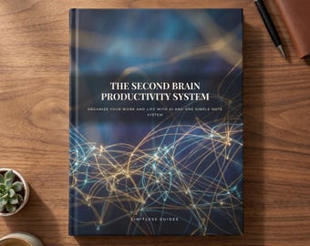 The Second Brain Productivity System | note taking, productivity planner, PDF Digital Download