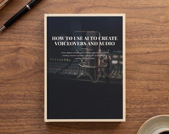 How to Use AI to Create Voiceovers and Audio | PDF Ebook, Digital Download