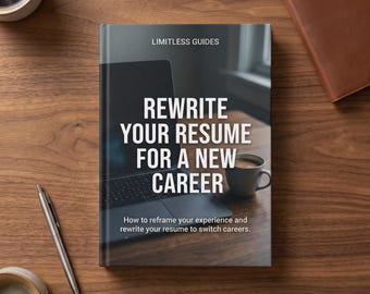 Rewrite Your Resume for a New Career | Career Change Resume Guide, PDF Digital Download