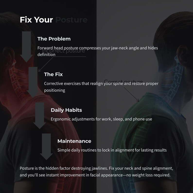 Mewing Step By Step Chart.pdf Mewing & Jawline Guide, Face Fat Loss Exercises and Tongue Posture ...