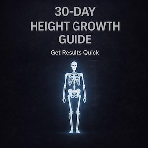 Grow Taller in 30 Days, Height Improvement Workbook with Posture & Stretch Routine, Natural Growth Guide, Digital PDF