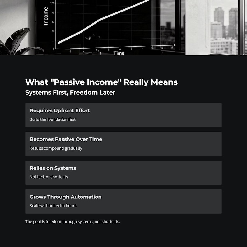 Passive Income Guide | 5 Online Side Hustles | Digital Products Affiliate Content | Beginner Plan | PDF Download image 4
