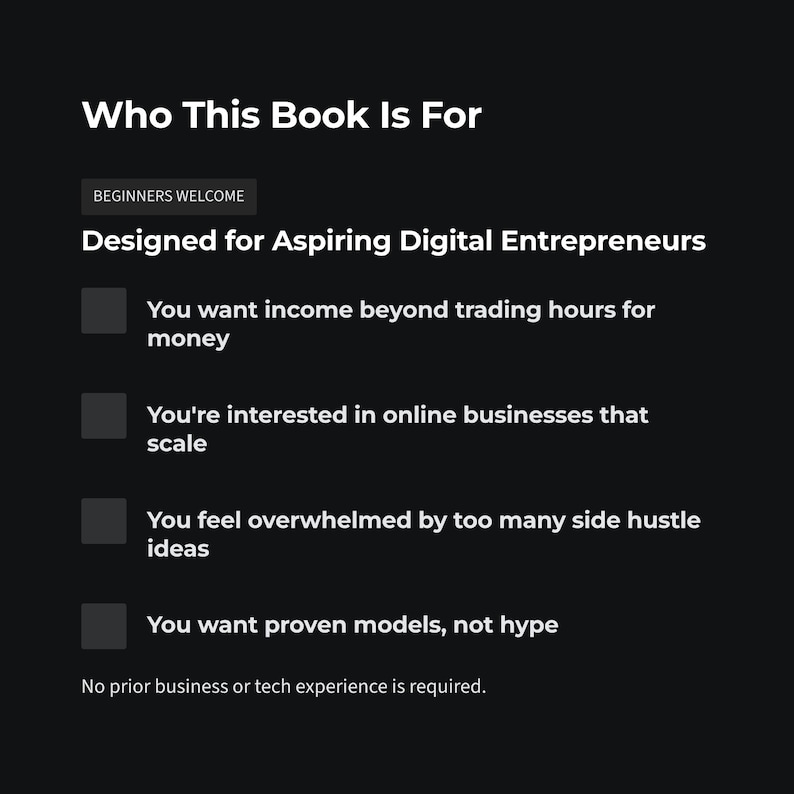 Passive Income Guide | 5 Online Side Hustles | Digital Products Affiliate Content | Beginner Plan | PDF Download image 3