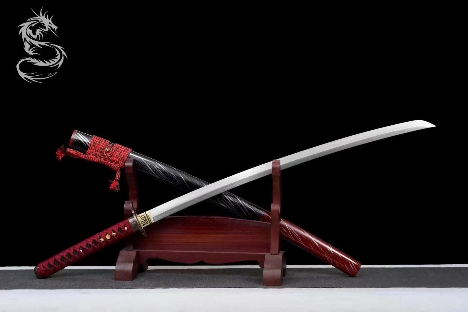 Handmade Katana Sword 41 Inches Fully Hand Forged Damascus Folded Steel ...
