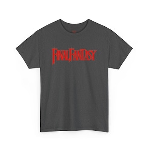 Final Fantasy Logo T-Shirt - Adult Unisex Tee - Retro RPG Game Art