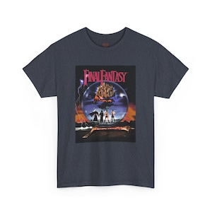 Final Fantasy - NES Box Art T-Shirt - Adult Unisex Tee - Retro RPG Cover Graphic - Classic JRPG Nostalgia - Otaku Gamer Streetwear