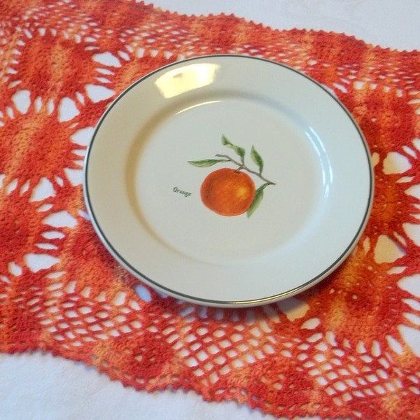 Newly Dyed Vintage Crocheted Placemats set of 2