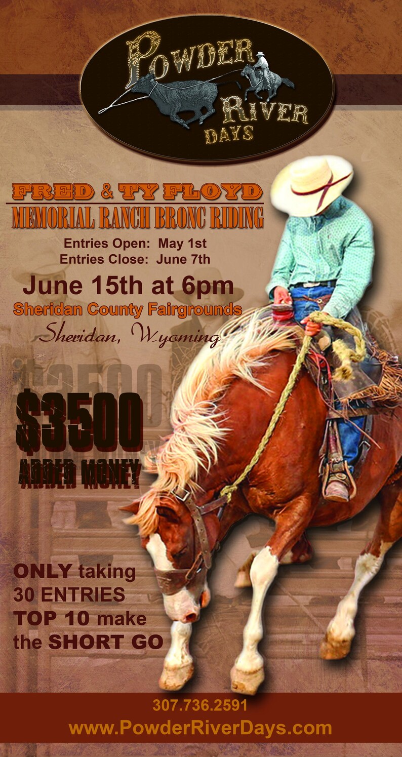 Powder River Rodeo Custom Event Poster - Etsy