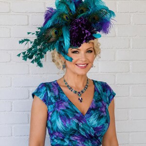 Teal and Gold Fascinators - Etsy display picture 3