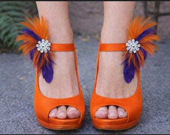 Feather Shoe Clips, Bridal Accessories, Shoe Clip Ons