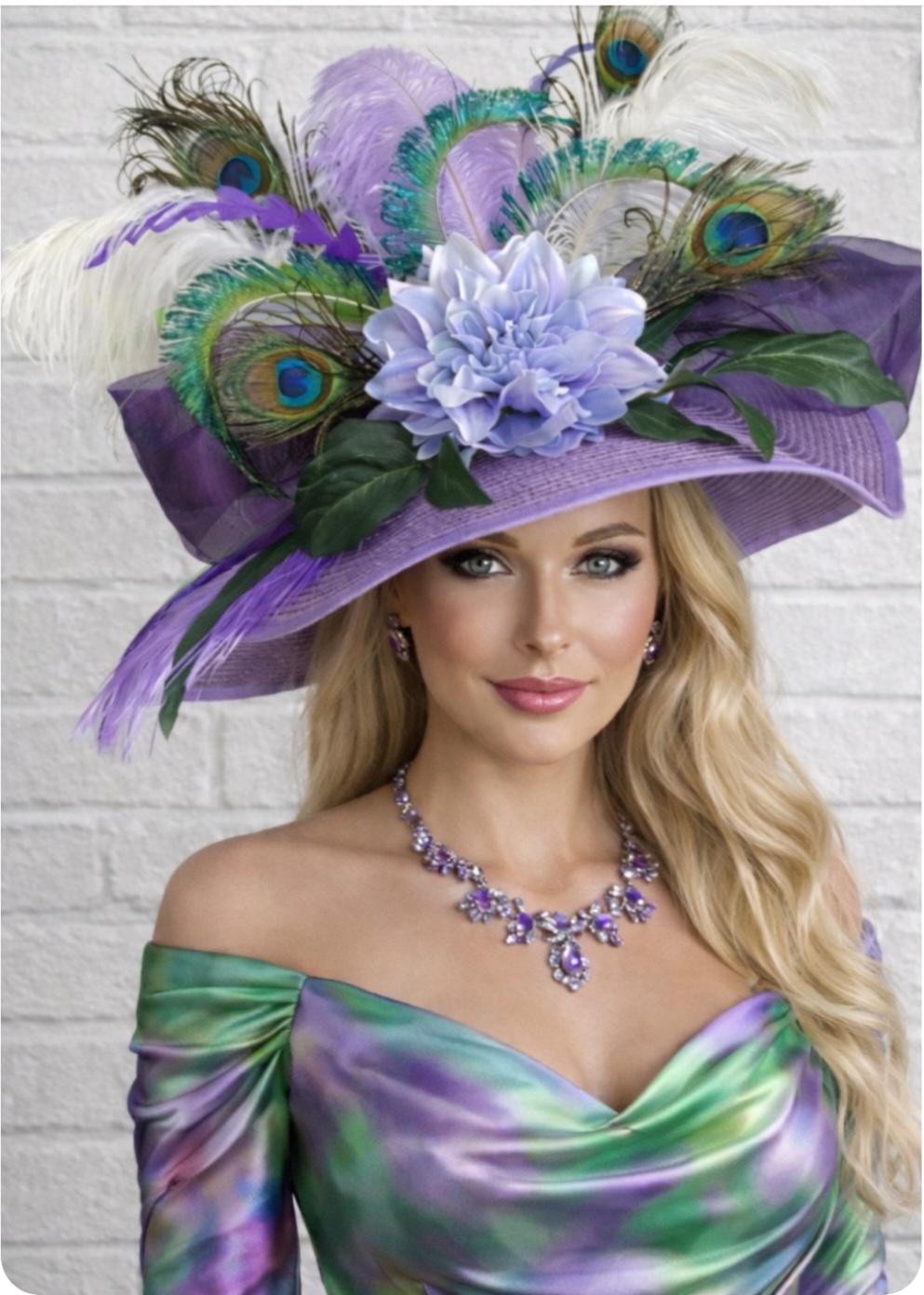 Peacock Derby Hat - Etsy