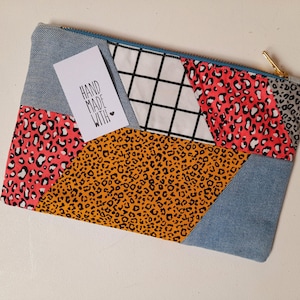Colourful retro-style cosmetic bag, unique sustainable gift