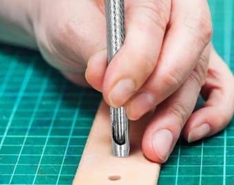 Leder Locher Set, Runde Hohl Werkzeug Kit, Verzinkter Stahl, DIY Bastelbedarf