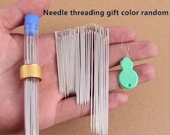 Large Eye Sewing Needles Set – Easy Threading, DIY Crafts (40 pcs)
