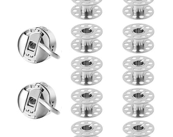 Bobbin Case & Metal Bobbins Set for Brother Singer Home Sewing Machine Sewing Accessories