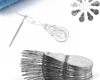 50PCS Needle Threaders, Wire Needle Threading Tool Set for Hand & Sewing Machine Needles, DIY \