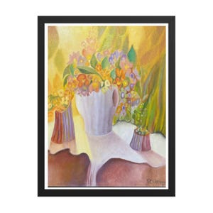 Floral Espacial - Fine Art - gerahmter Druck 18x24 von Fernando Clariana - Buenos Aires, Argentinien