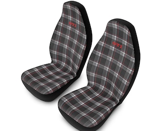 GTI Car Seat Covers | Tartan Plaid, Microfiber Polyester