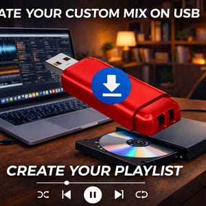 Custom USB Mixtape – USB Music Mix,  Personalized Playlist Gift for Spotify/Apple Music