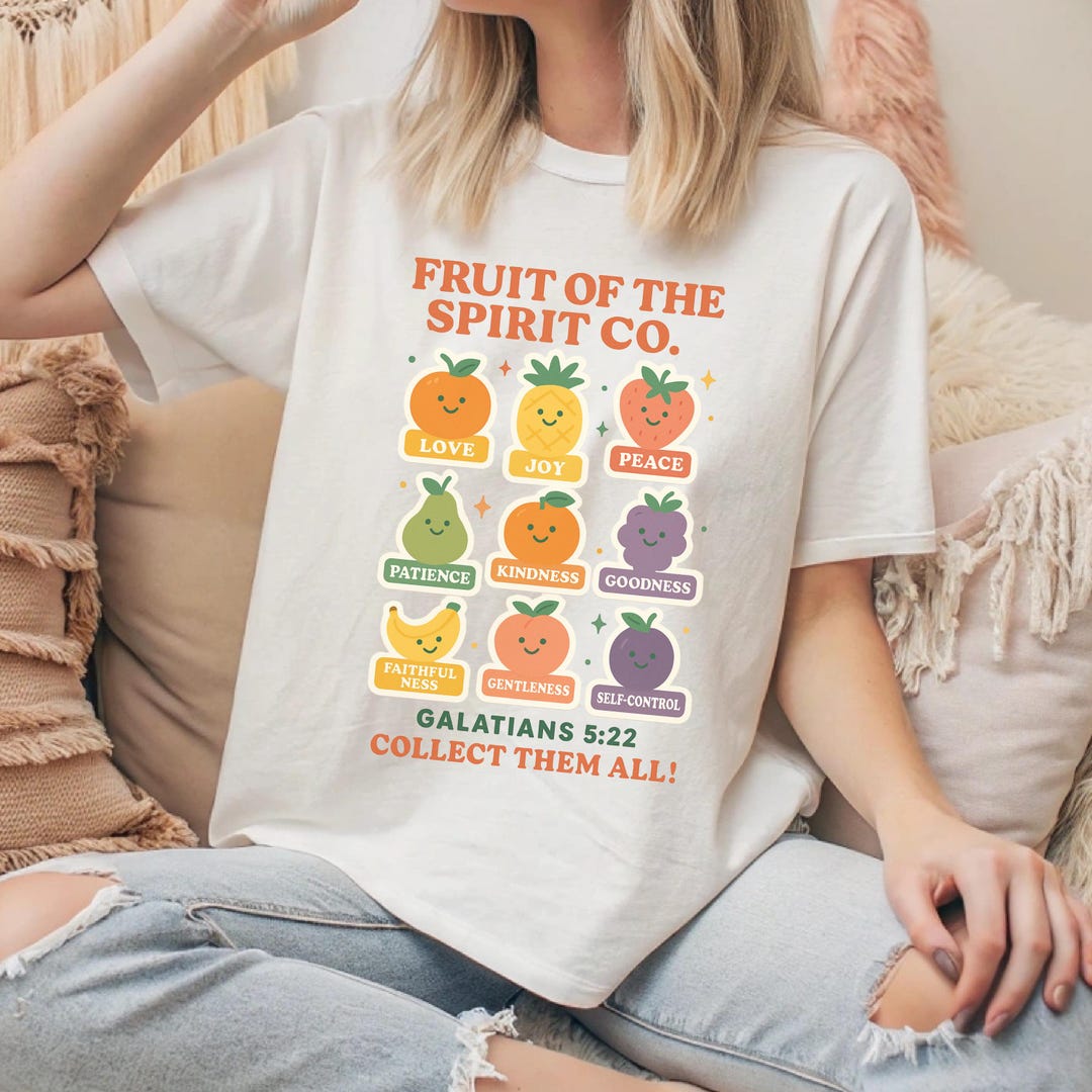 Fruit of the Spirit Collection Shirt Christian Tee Gift for Mom Friend ...