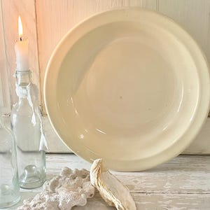 Antique French Sarreguemines Porcelain Large Shallow Serving Bowl