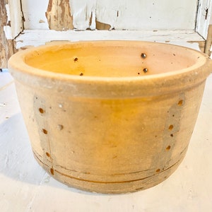 Primitive French Large Terracotta Clay Cheese Mold