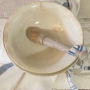 Grand bol à thé antique en porcelaine de Digoin Sarreguemines, France, teinté 27 cm image 4