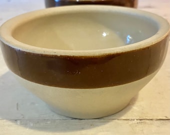 Set of Two Small Vintage French Digoin Grespot Bowls