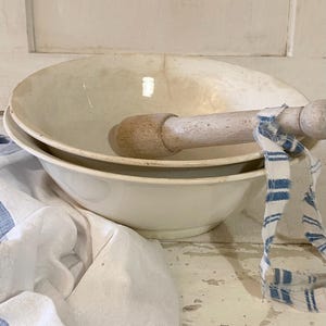 Grand bol à thé antique en porcelaine de Digoin Sarreguemines, France, teinté 27 cm image 5