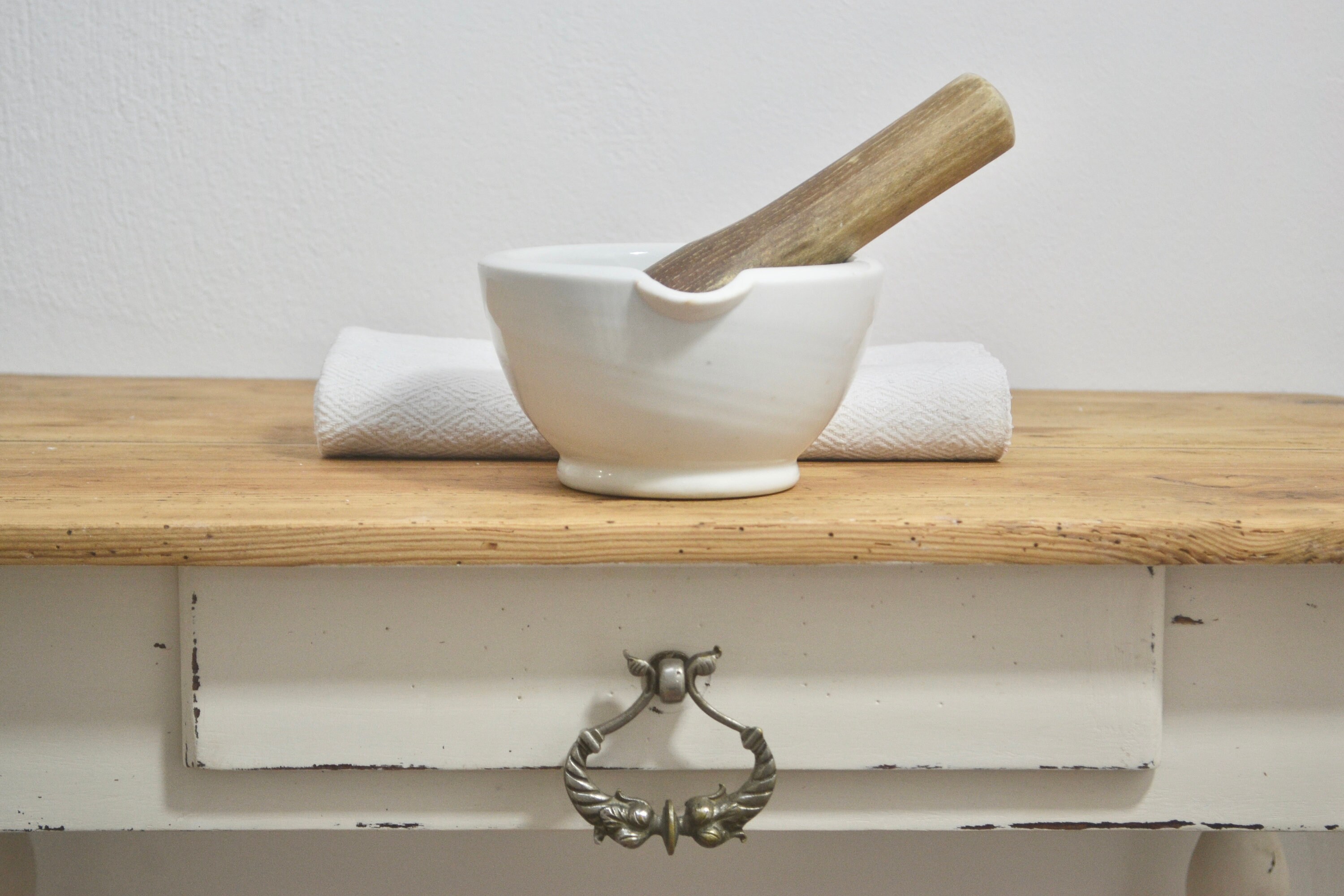 Mortero de farmacia de porcelana francesa antigua | Etsy