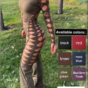 Siren Goddess Slit Weave Flare Bell Bottom Jumpsuit