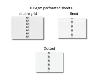 Handmade Fabric Hardcover Notebook – A5/B5/A4, Lined/Dotted/Grid 200 pages