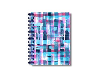 Abstract Art Hardcover Notebook, USA Made, Perforated 105gsm Paper
