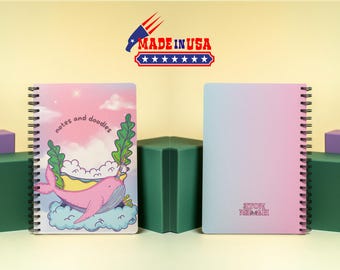 Softcover Wire-o Bound Notebook – Durable Cover, Journaling & Sketching 150 pages