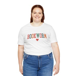Camiseta Bookworm / Camiseta unisex de manga corta imagen 3